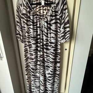H&M Zebra Print Maxi Dress